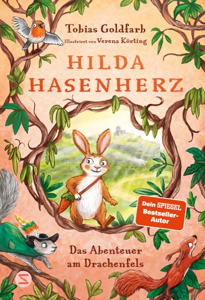 Cover: Hilda Hasenherz — Das Abenteuer am Drachenfels — Tobias Goldfarb